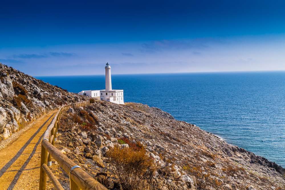 Il faro di Capo di Otranto in Puglia