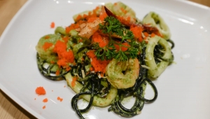 Spaghetti al nero di seppia da leccarsi i baffi